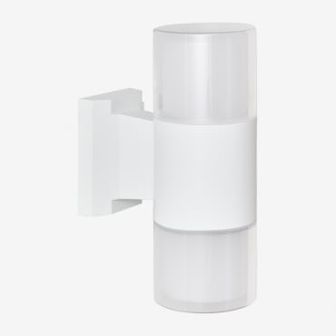Aplique De Pared Led Para Exterior En Aluminio Con 2 Puntos De Luz Fialon Blanco - Sklum