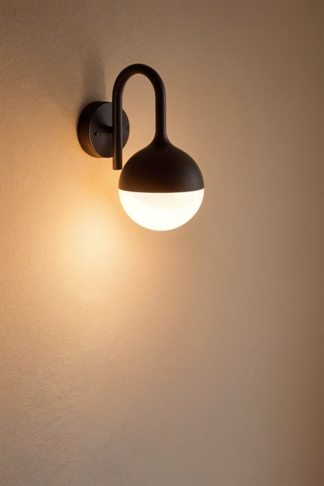 Lámpara de pared LED para exterior en aluminio Uveron