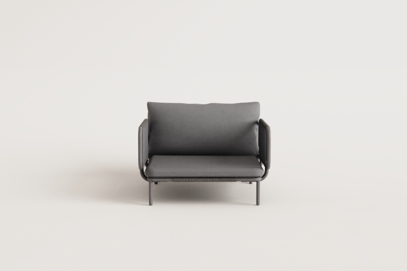 Sillón para sofá modular de jardín Roubly