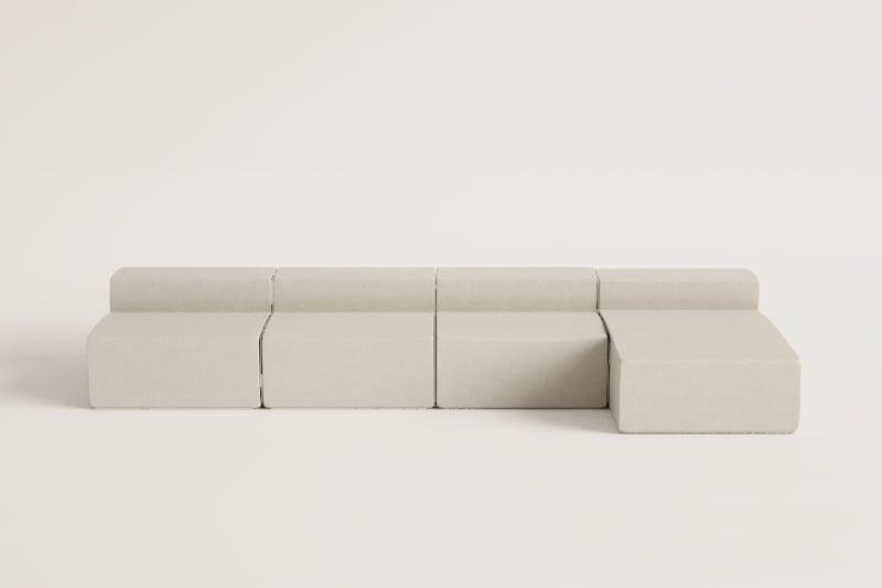 Sofá Modular Chaise Longue de 4 piezas Dojans  