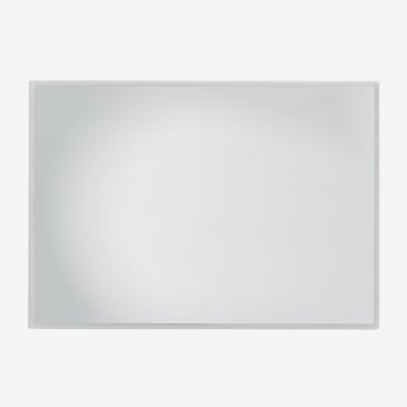 Espejo De Pared Rectangular Para Baño Con Luz Led Y Antivaho Riben ↔︎ 100 Cm - Sklum