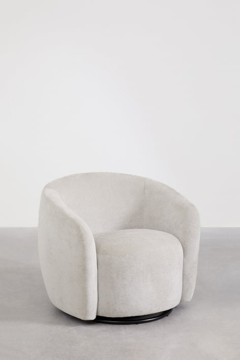 Pack de 2 sillones giratorios en chenilla Mieres
