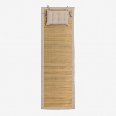 Esterilla De Playa Con Cojín Neila Beige Tapioca - Sklum