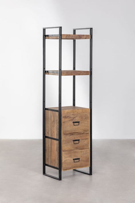 Estantería 55x200 cm en madera de mango Klyfton