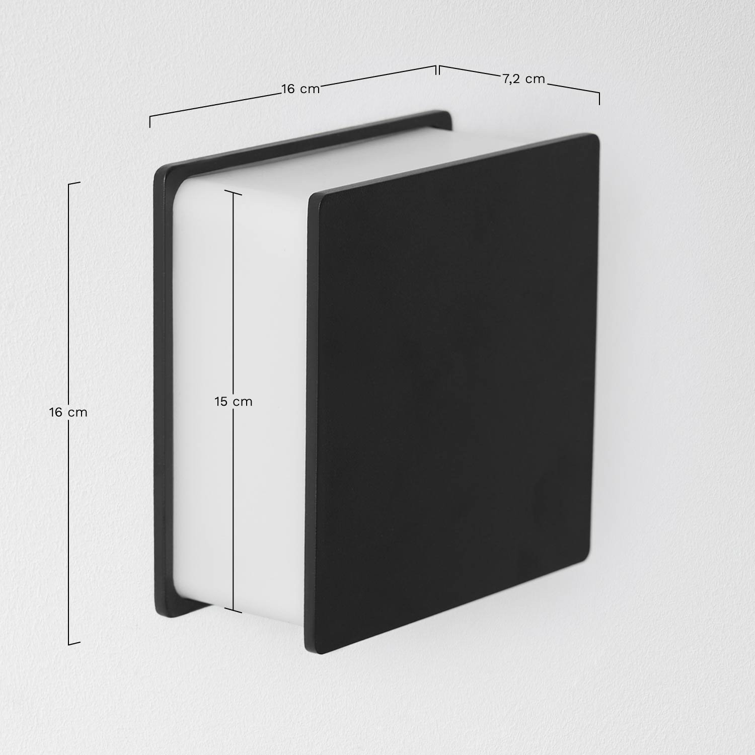 Aplique de pared LED para exterior en aluminio con 4 puntos de luz Zuvane, medidas