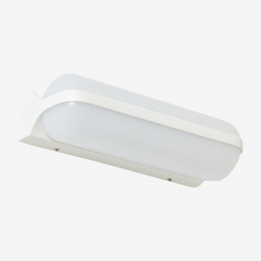 Aplique De Pared Led Para Exterior En Aluminio Con 2 Puntos De Luz Pivaro Blanco - Sklum