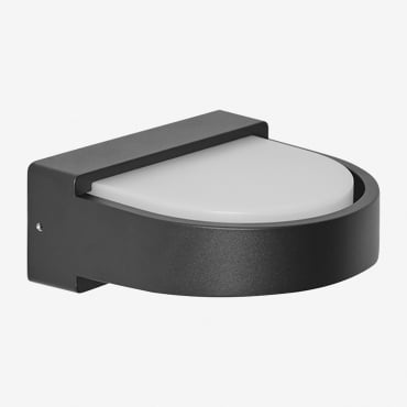 Aplique De Pared Led Para Exterior En Aluminio Uveria Negro - Sklum