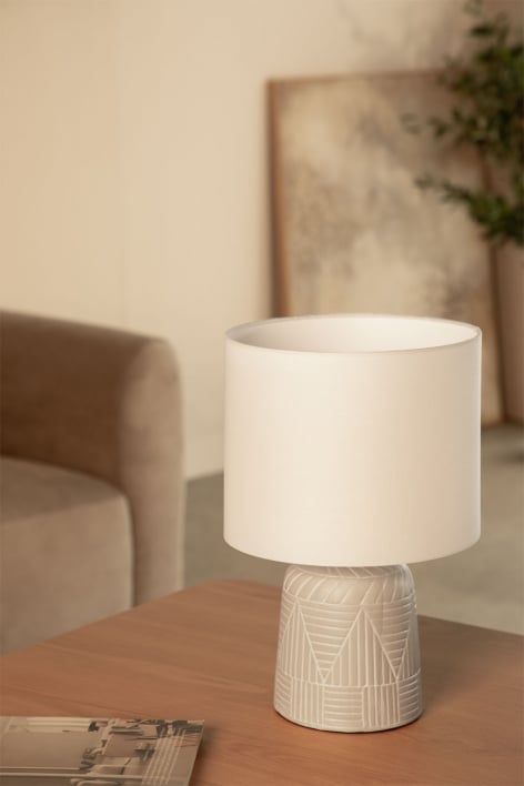 Lámpara de Mesa en Cerámica Tomer
