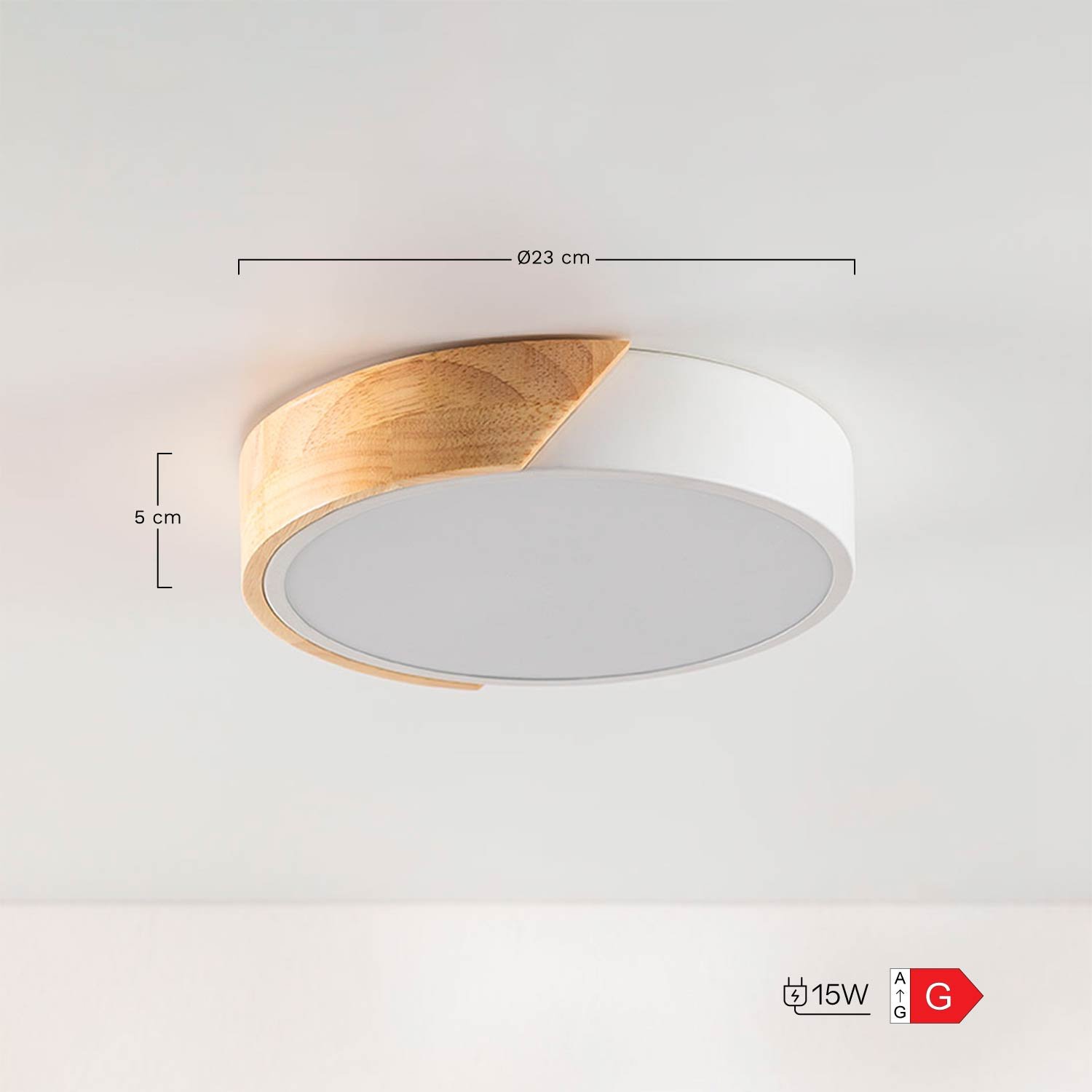 Plafón LED Jan            , medidas