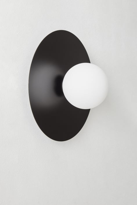 Aplique de pared para baño con bola de cristal Jorien