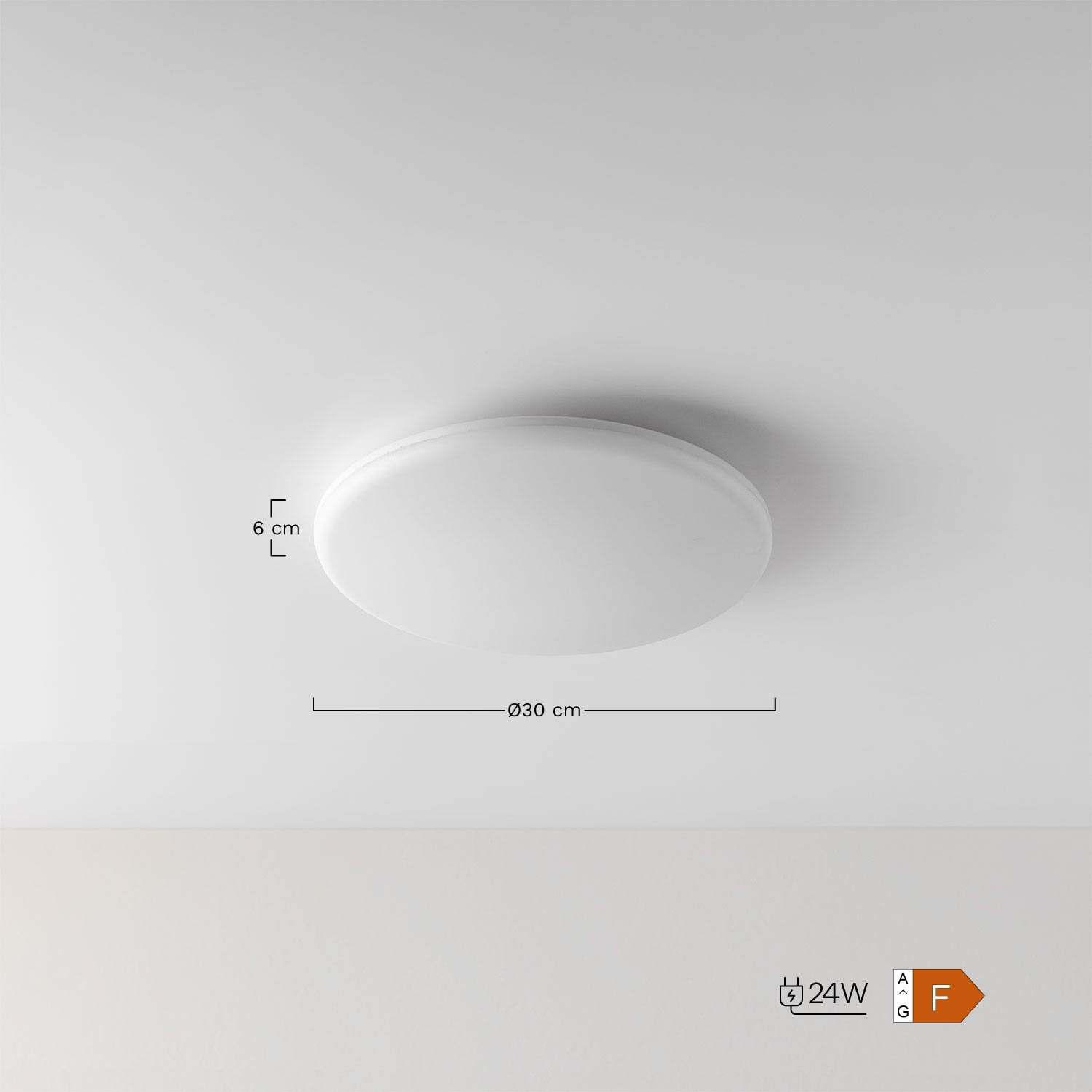 Plafón de Techo LED Tadeu , medidas