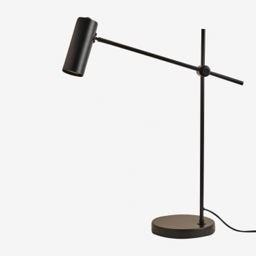 Lámpara De Mesa En Hierro Idina Negro - Sklum