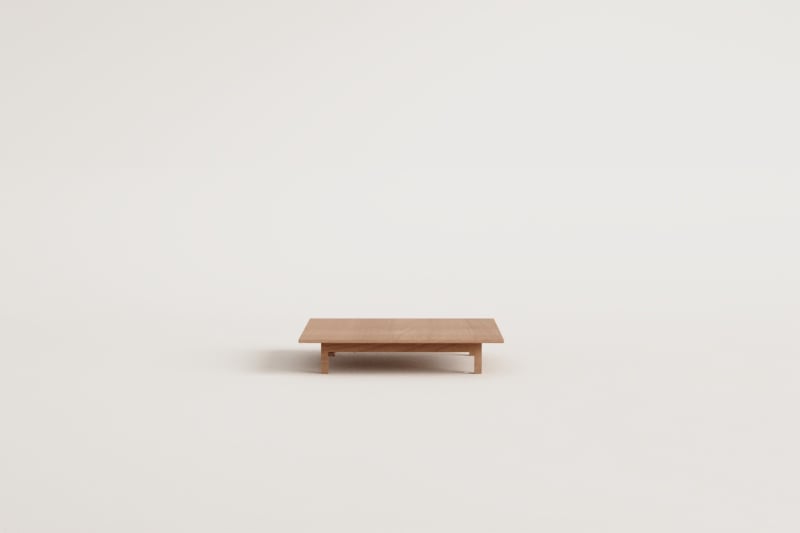 Mesa de Centro Rectangular en Madera de Acacia (85x75 cm) Brina 