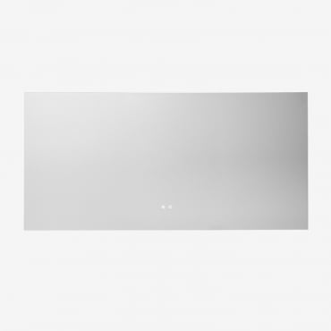 Espejo De Pared Rectangular 160x75 Cm Para Baño Con Luz Led Y Antivaho Riben Transparente - Sklum