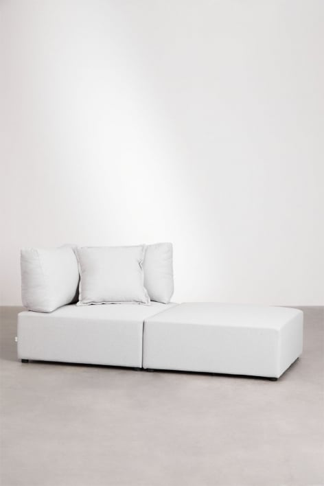 Sillón modular con puff Kata