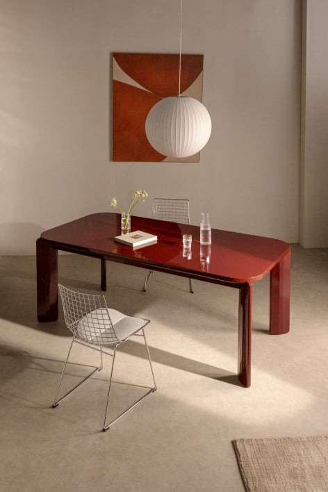 Mesa de comedor rectangular 200x100 cm en MDF Ginebra