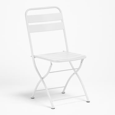Pack De 2 Sillas De Jardín Plegables Janti Blanco - Sklum