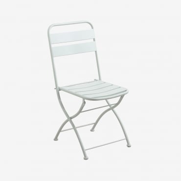 Silla De Jardín Plegable En Acero Janti Iceberg - Sklum
