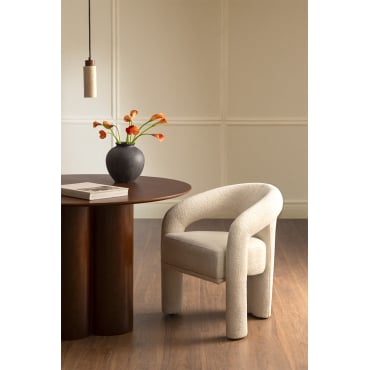 Silla de comedor tapizada Greca