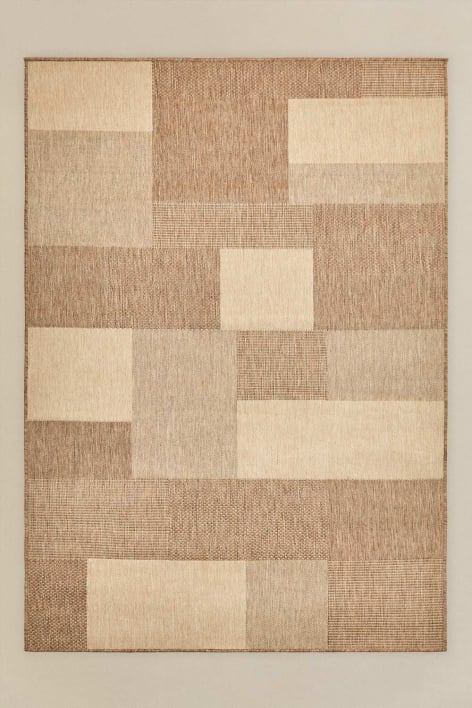 Alfombra rectangular 200x300 cm en polipropileno colores naturales Bridget - Colores Naturales