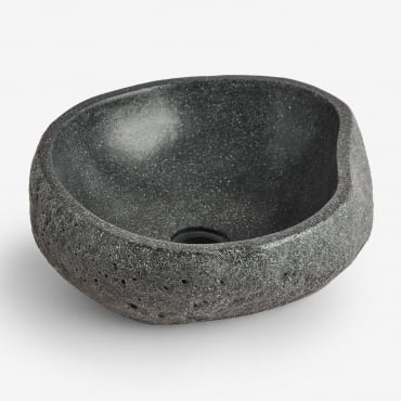 Lavabo En Cemento Fedro Negro - Sklum