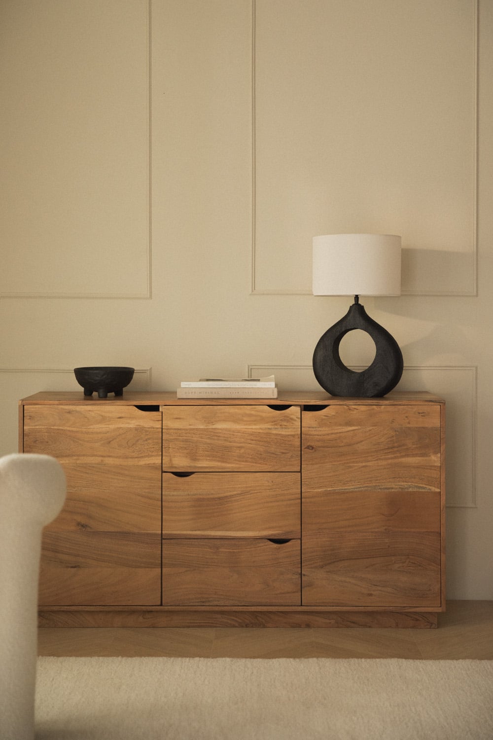 aparador madera maciza, aparador estilo nordico