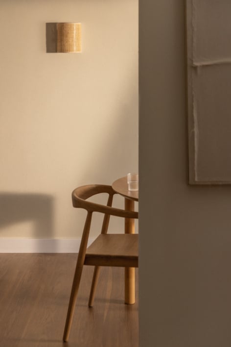 Aplique de pared en ratán Ytse