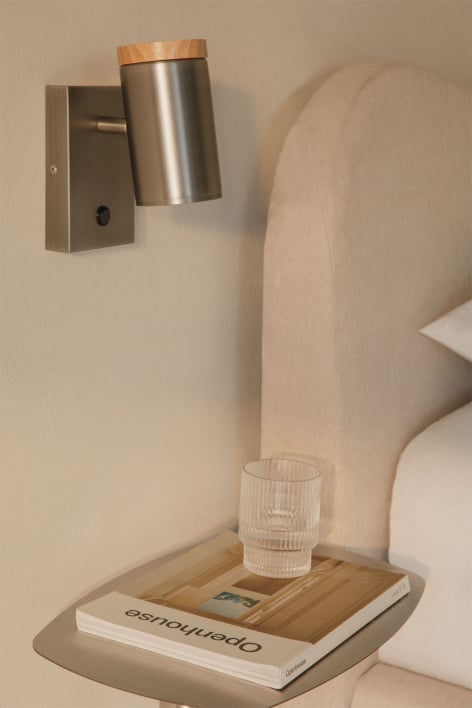 Aplique de pared orientable en hierro Amaranto - Gris Cromado