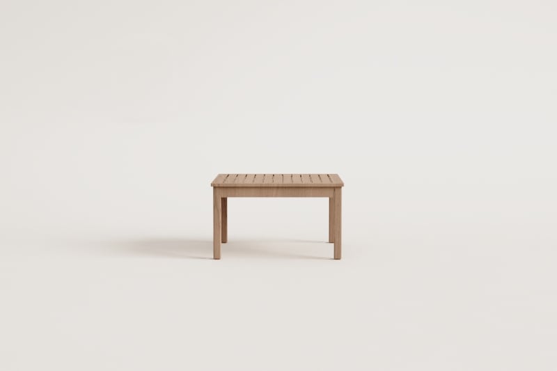 Mesa de centro de jardín cuadrada en madera de acacia (65x65 cm) Branson  