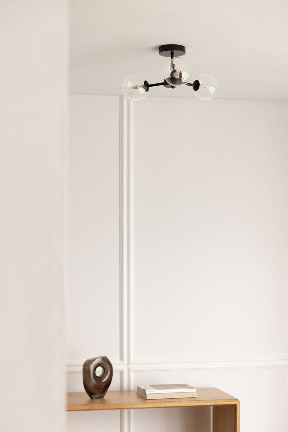 lámpara techo diseño moderno, lámpara techo globos cristal