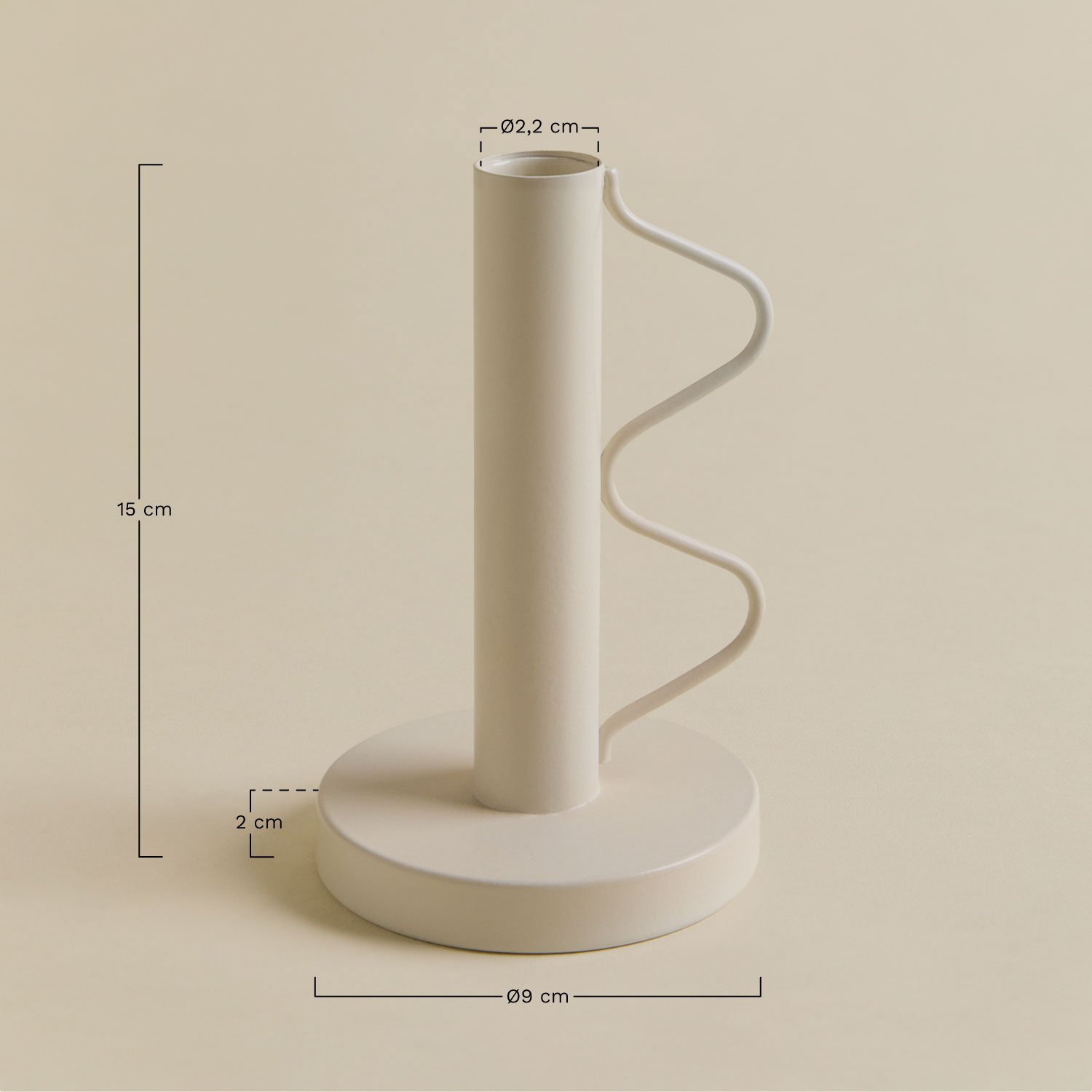 Candelabro en hierro Tarbet , medidas