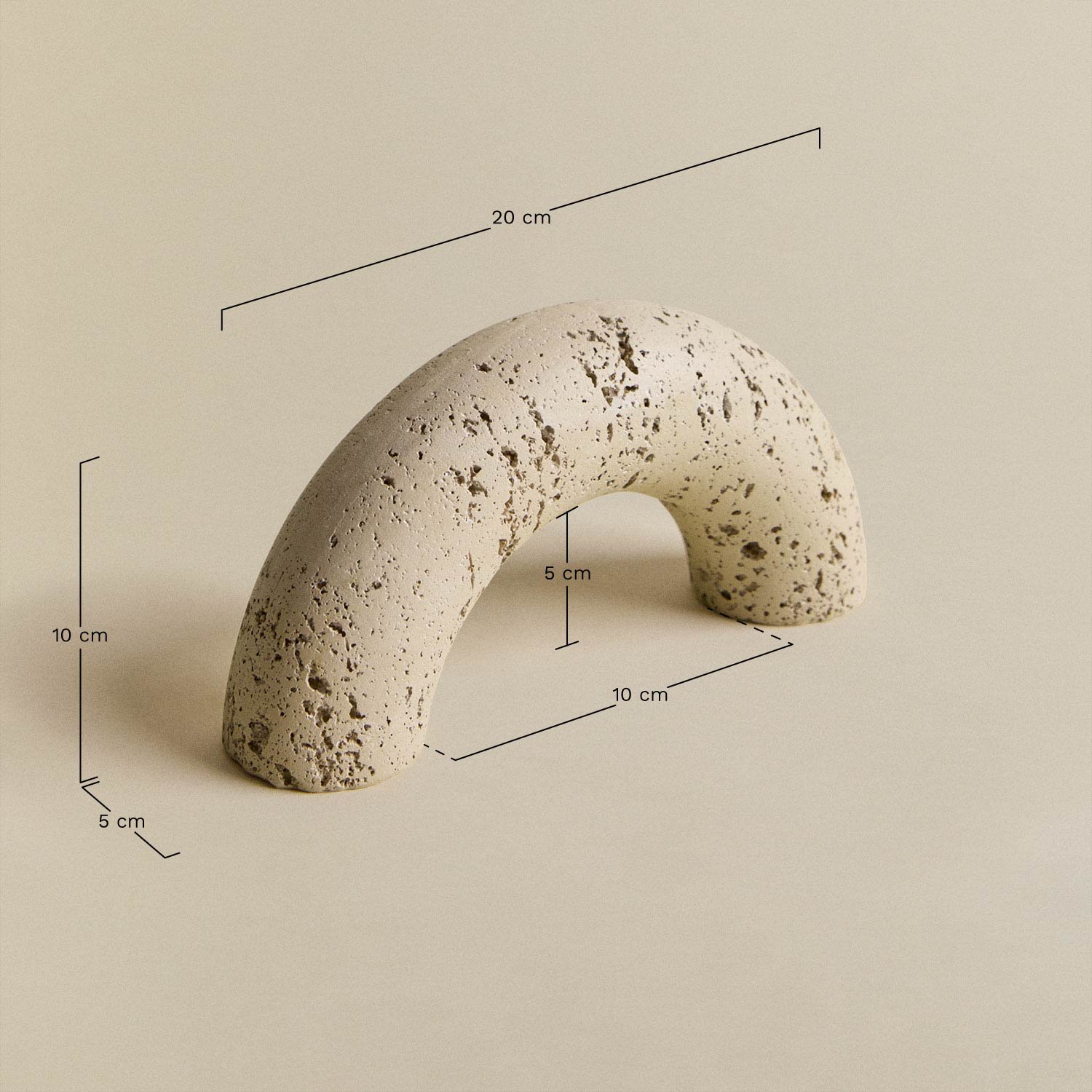 Figura decorativa en resina Bantry, medidas