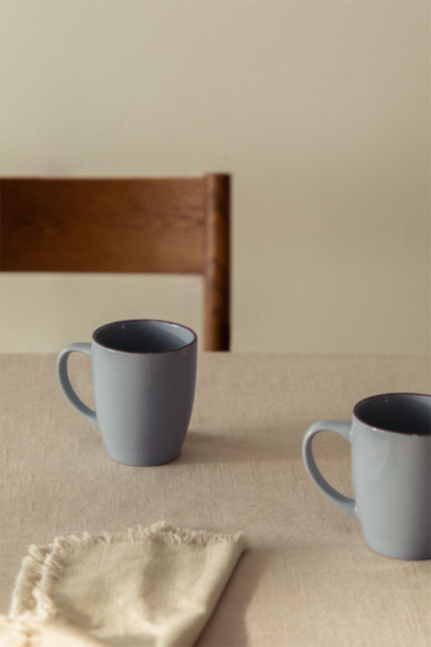 Pack de 2 tazas de café 34 cl en gres Ronilena