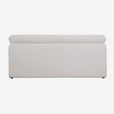 Cabecero Tapizado De 180 Cm Cirene Tela Blanco & 135 Cm - Sklum