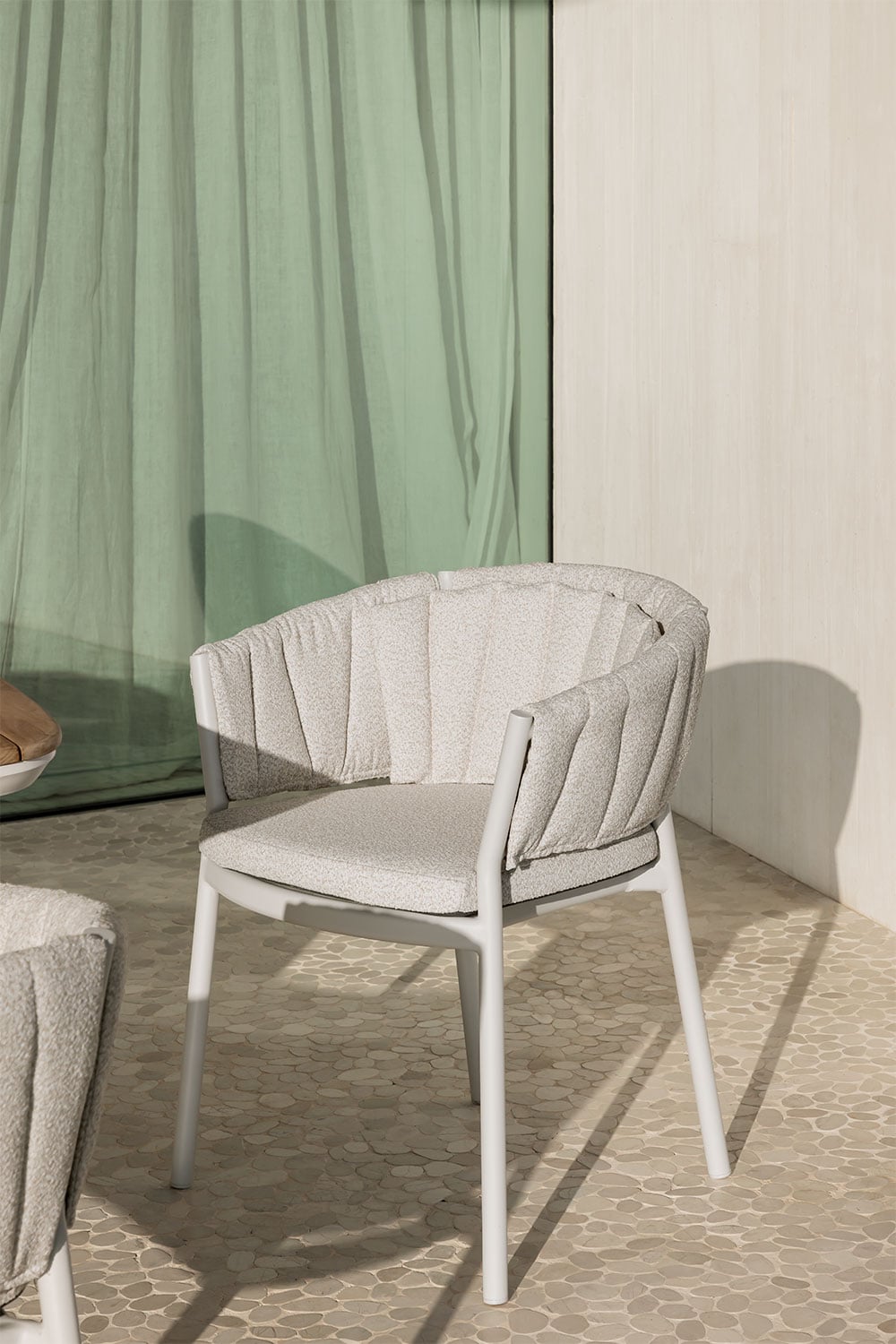 sillón moderno blanco, sillón tapizado cómodo