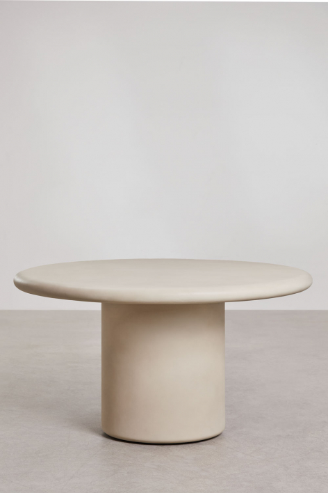 Mesa de comedor redonda en cemento Namara - Ø140 cm