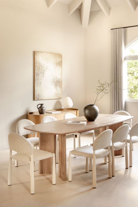 Mesa de comedor rectangular en madera de mango Sidney