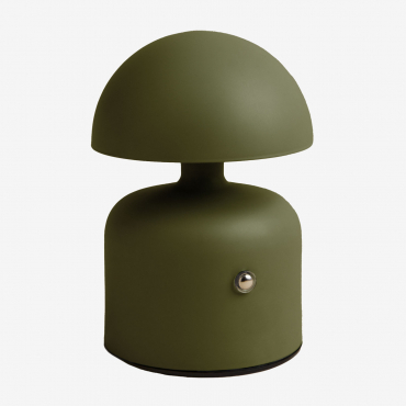 Lámpara De Mesa Led Inalámbrica Para Exterior En Hierro Nantali Verde Oliva Intenso - Sklum
