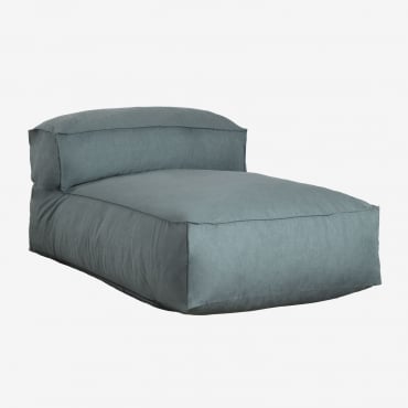 Sillón Chaise Longue En Tela Dojans Verde Éter - Sklum