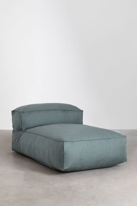 Sillón chaise longue en tela Dojans - Verde Éter