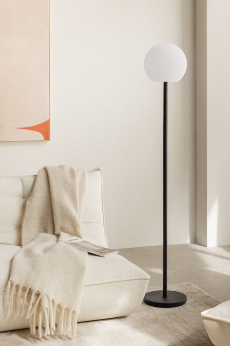 Lámpara de pie LED inalámbrica en hierro Kiemery