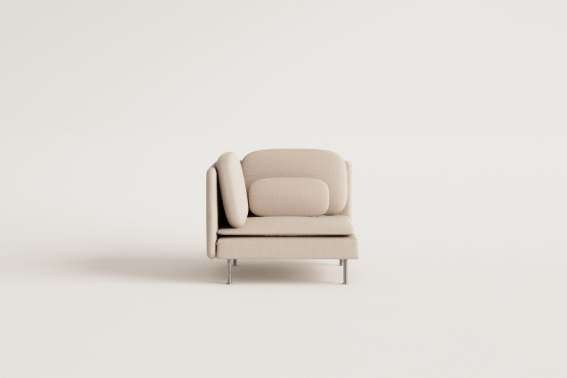 Módulo esquinero para sofá modular Oriol 