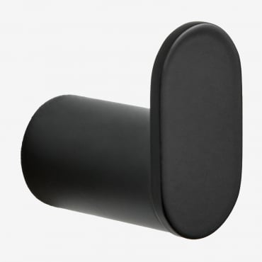 Percha Para Baño En Acero Inoxidable Alameda Negro - Sklum