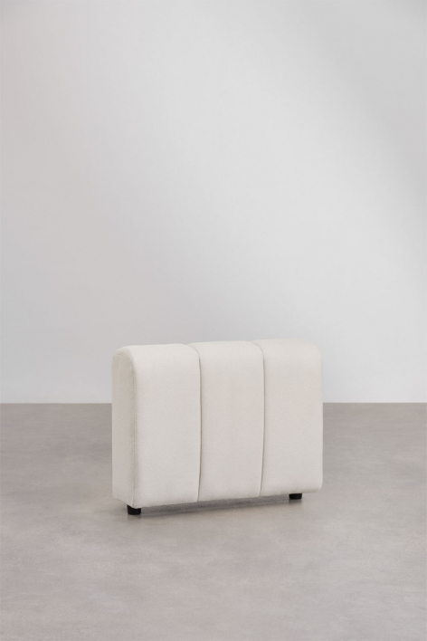 Reposabrazos izquierdo para sofá modular en tela bouclé Eliot