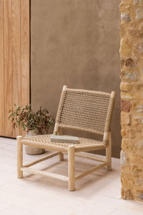 Sillón de jardín en madera de teca Bientina