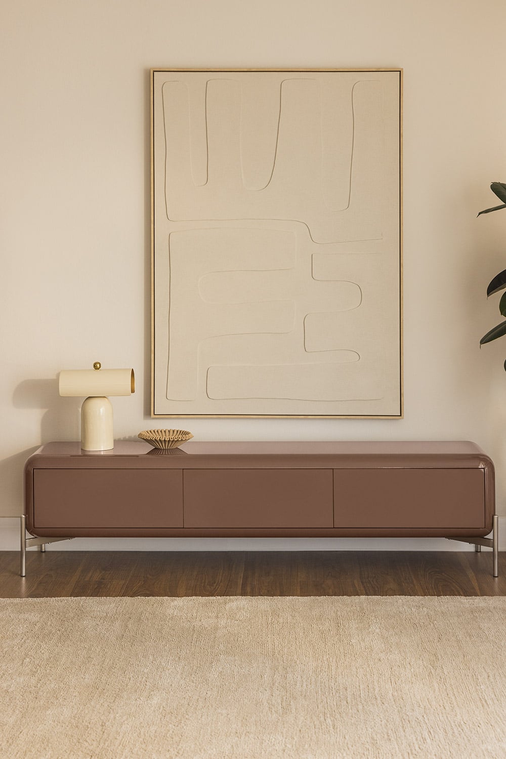 Mueble TV MDF Marrón 180cm Alazne