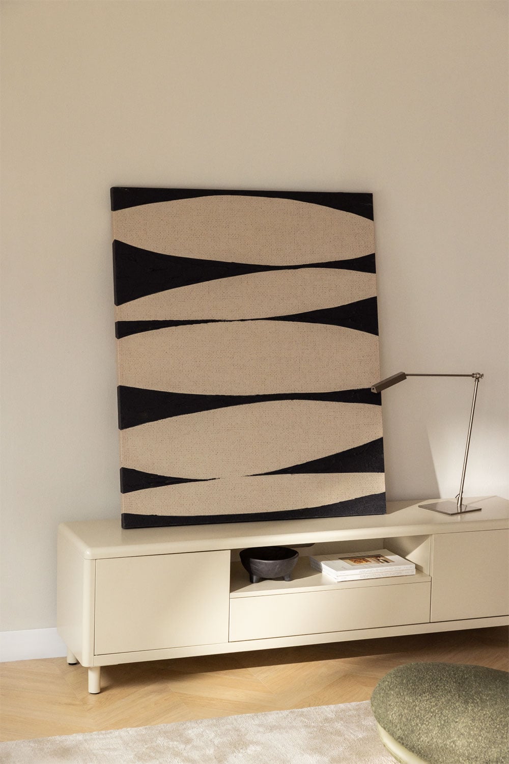 cuadro decorativo salon, cuadro beige abstracto