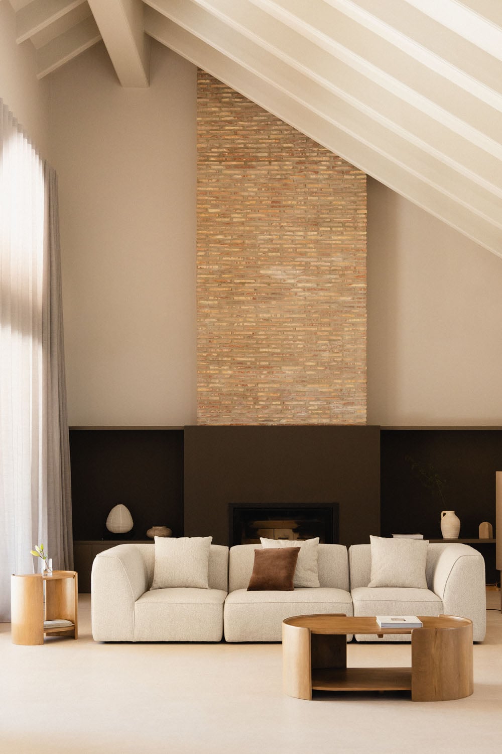 Sofá modular esquinero beige claro