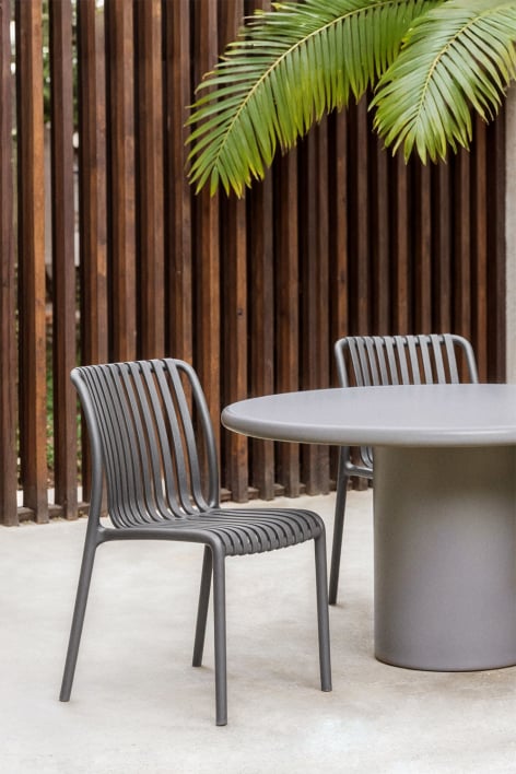 Silla de jardín apilable en polipropileno Wendell