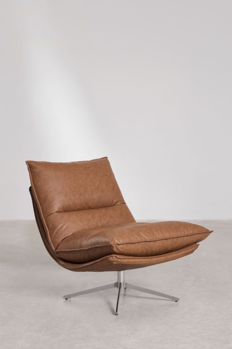 Pack de 2 sillones giratorios en polipiel Sisko